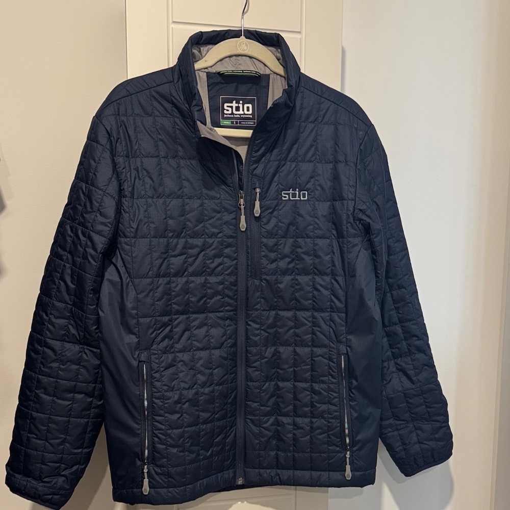Stio Dark Blue Quilted Jacket